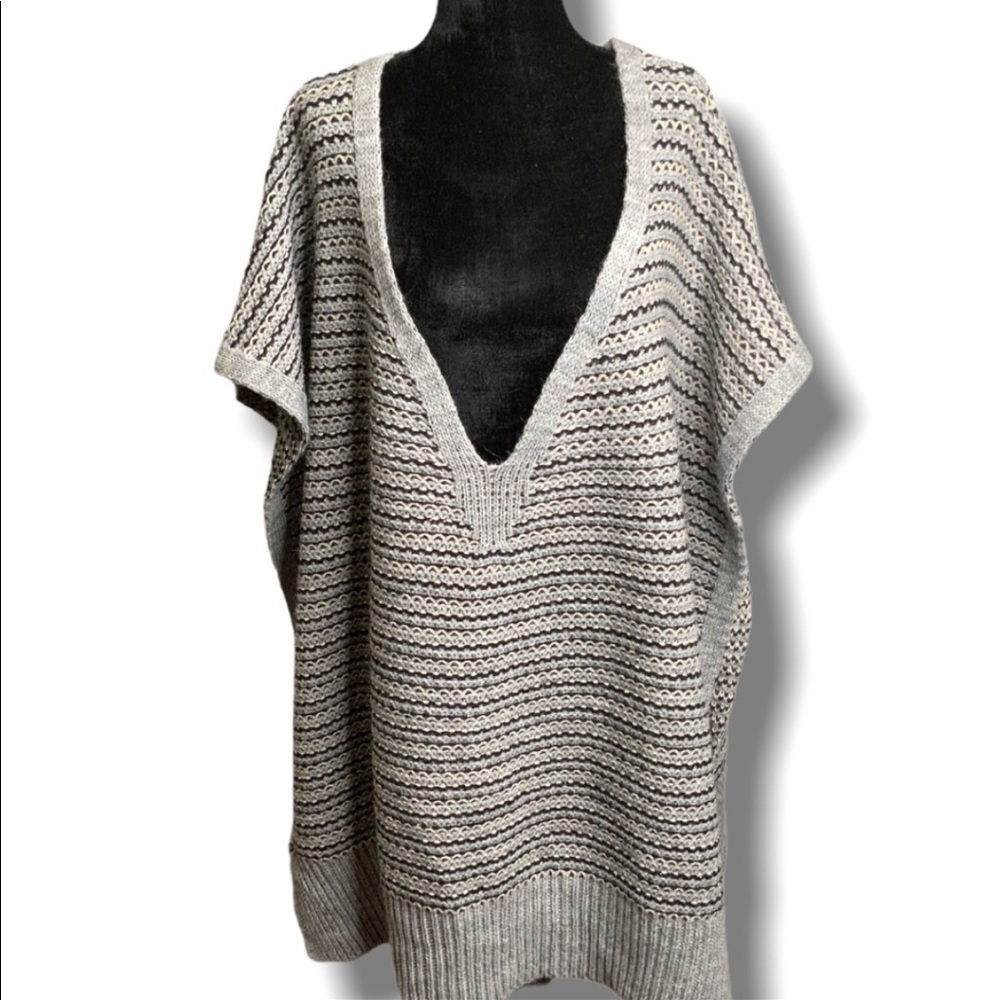 MIA MAI Made in Italy Wool/Alpaca Blend Poncho O/S